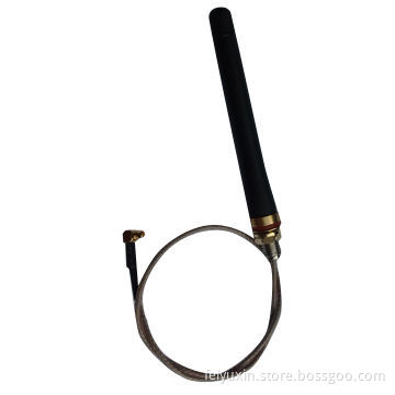 2.4G Rubber Antenna to MMCX Male, RG178 Cable, L is 200mm